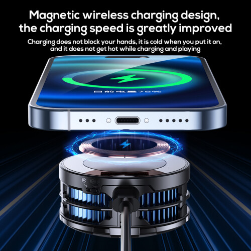 Gaming Phone Cooler - RNCYN - CX08 - Rapid Cooling - Wireless Charging 2
