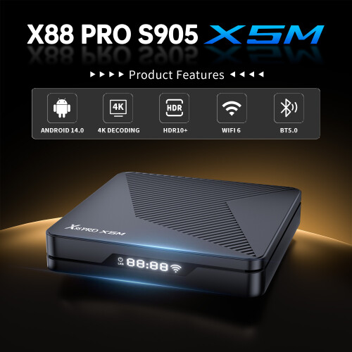 Android Smart TV Box RNCYN Android 14 OTT SetTop Box Μορφές βίντεο 3D Dual Band Wifi6 1