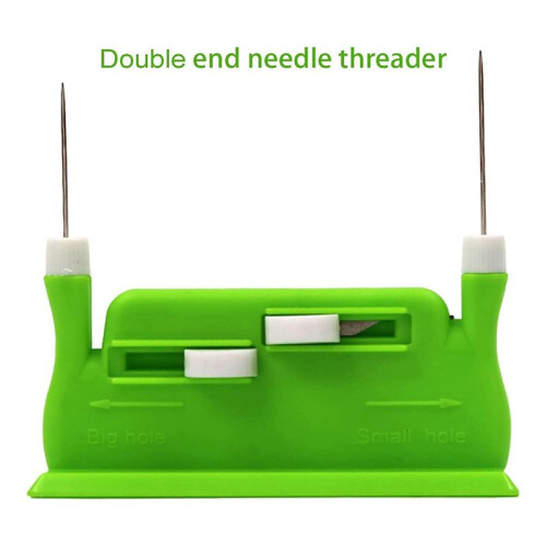 4Pcs Automatic Needle Threader,Sewing Tool Needle Threader,Automatic Needle Threaders for Hand Sewing (Green+Orange) 2