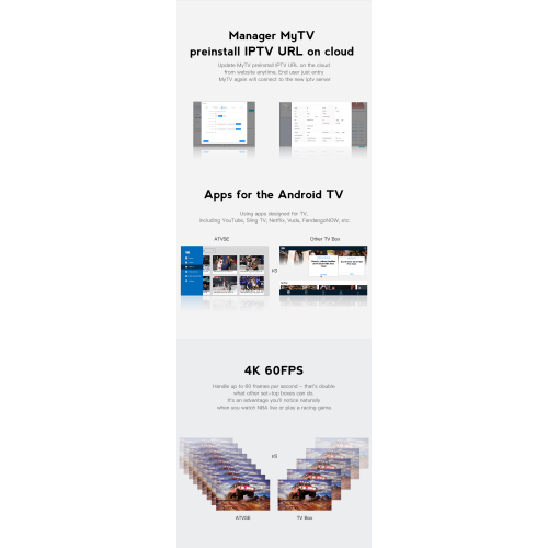 Android TV set-top box - RNCYN - Android 10 - 2 GB RAM - 16 GB ROM - WiFi 2.4G/5G - Bluetooth 5.0 - Quad Core processor 2