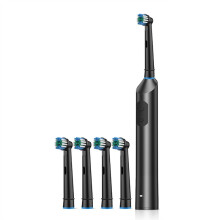 Rotating Vibration Electric Toothbrush for Adults, Universal Soft for Toothbrush, Type-C, 4 Toothbrush Heads