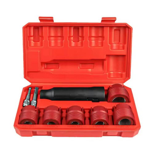 9PCS Wheel Stud Rust Removal Tool Set for Automotive Bolt Derusting and Hub Cleaning