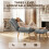 Homcom HOMCOM Recliner with Footstool, Reclining Chair with Adjustable Back, Grey 3