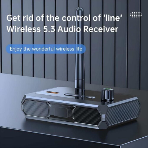 Δέκτης ήχου, Bluetooth 5.3, USB/AUX/RCA, ποιότητα ήχου HD, χαμηλή καθυστέρηση, plug and play, φορ 1