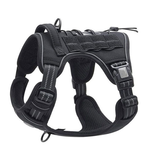 No-Pull Dog Training Harness, Adjustable Reflective Pet Training Vest, Easy Control XL 1
