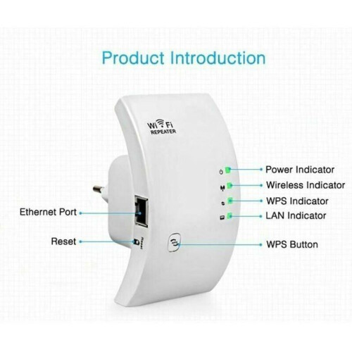 Αναμεταδότης/Ενισχυτής WiFi, WiFi 300Mbps, Κάλυψη έως 200m², Λευκό 1
