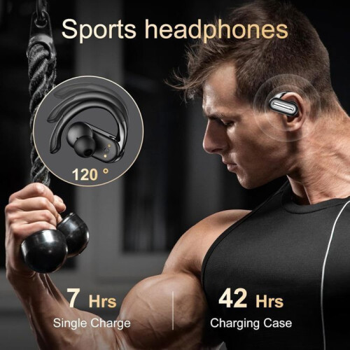 Ασύρματα ακουστικά Bluetooth 5.4, διάρκεια ζωής μπαταρίας 56 ωρών, θήκη φόρτισης, ακ 2