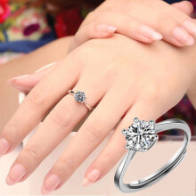 Diamondencrusted Elegantly Designed Ring For Women Adjustable And Fashionable