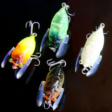 1pcs Cicada Bass Insect Fishing Lures 4cm Crank Bait Tackle Floating