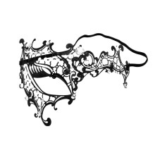 (Style G) Diamond Elegant Metal Mask Masquerade Couple Halloween Women Party Accessory