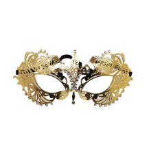 (Style B) Diamond Elegant Metal Mask Masquerade Couple Halloween Women Party Accessory