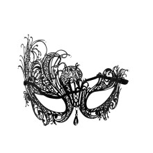 (Style E) Diamond Elegant Metal Mask Masquerade Couple Halloween Women Party Accessory