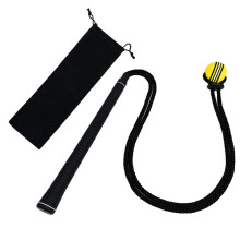 Rope Swing Trainer & Aid - Elevate Speed Tempo Flexibility All-Level Warm- for Stronger Swings Black