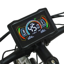 H7C e-Bike NFC LCD Display 24V/36V/48V/60V/72V Tipo C Scooter Eléctrico LCD Color Meter UART NFC Velocímetro SM5+2PIN