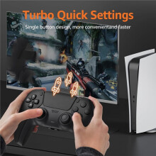 Paddles for PS5 Controller with MIC Function, Upport Combo/Turbo/Key Swap/Remapping Features, for PS5 Console/PC/