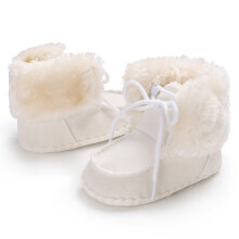(White,11(3-6 months))Fashion Winter Child Kids Baby Girls Boys Warm Snow Boots Fur Sneakers Shoes