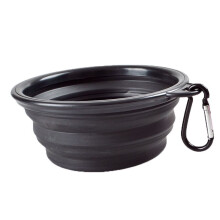 (Black)350ml Reise Tragbar Faltbar Haustier Hundenapf Für Futter Wasser Näpfe Schale