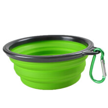 (Green)350ml Reise Tragbar Faltbar Haustier Hundenapf Für Futter Wasser Näpfe Schale