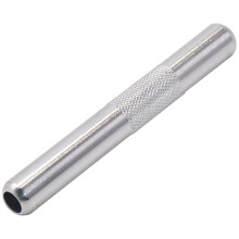 (Silvery)Pipa Portatile in Metallo per Fumare Mini Taglia Colore Argento Funzione Antivento