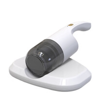 (White) Handheld Household Strong Suction Vacuum Cleaner Deep Sofa Bed Mite Remover Uv
