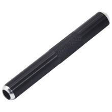 (Black)Pipa Portatile in Metallo per Fumare Mini Taglia Colore Argento Funzione Antivento