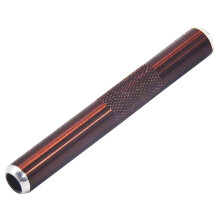(Brown)Pipa Portatile in Metallo per Fumare Mini Taglia Colore Argento Funzione Antivento
