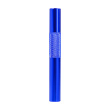 (Blue)Pipa Portatile in Metallo per Fumare Mini Taglia Colore Argento Funzione Antivento