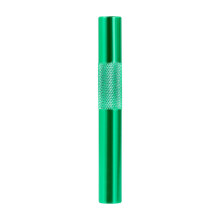 (Green)Pipa Portatile in Metallo per Fumare Mini Taglia Colore Argento Funzione Antivento