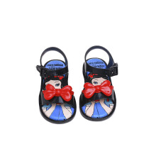 (Black,10)Mini Melissa Biancaneve Bambina Sandali Principessa Jelly Scarpe Bambini Pantofole Fiocco