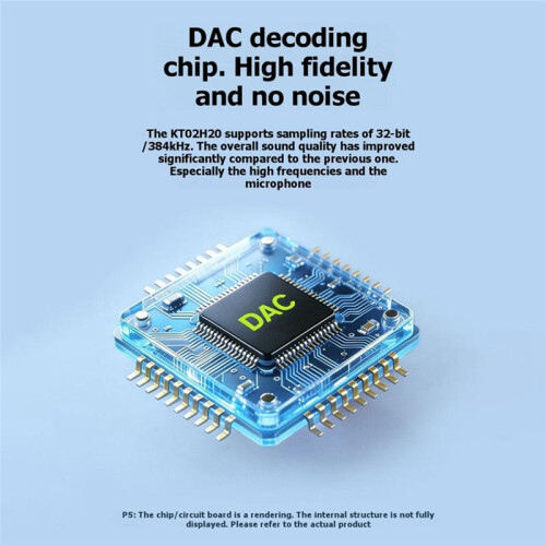 Type-C to 3.5mm Female Headphone DAC Adapter Cable 32-Bit/384kHz Audio Decoder with KT02H20 Chip 1