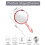 Pink 1PC Handheld Double-Sided Mirror 1X/2X Magnifying, Clear Rounded Makeup Mirror with Handle 4