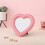 Love Mirror Desktop & Wall Dual-Use Heart Decor (Pink, Small) 4