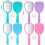 Handheld Compact Travel Makeup Mirror with Handle, Portable Personal Cosmetic Mirror Bulk Set 2