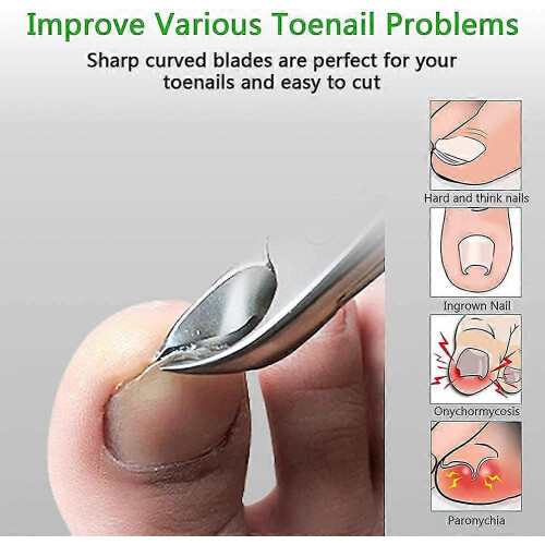 Nail Clippers Gift Set for Elderly, Thick Nails & Ingrown Care 2