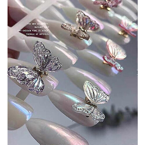 Nail Art Butterfly Rhinestone Decorations for Manicure Design 2