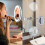 Flexible LED 10x Magnifying Mirror Anti-Glare Makeup Light 3