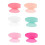 Assorted Color 1.5x1.3cm Brush Applicator Cap Easy Drying Beige 6Pcs 4
