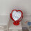 Double Sided Desktop Makeup Mirror for Home Bedroom, Red 5