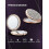 Compact Mini Diamond Magnifying Round Metal Pocket Makeup Mirror 4