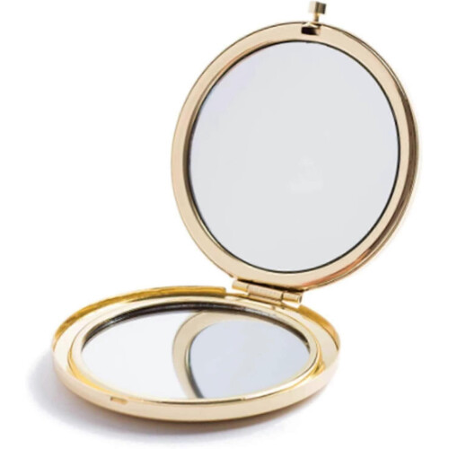 Gold Magnifying Compact Mirror for Purse, Folding Mini Double Sided Travel Makeup Mirror 1