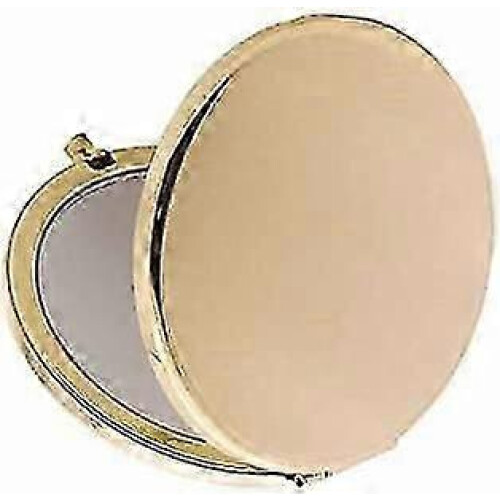 Gold Magnifying Compact Mirror for Purse, Folding Mini Double Sided Travel Makeup Mirror 2
