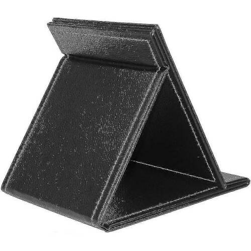Specchio per il trucco portatile e pieghevole con supporto regolabile, nero 2