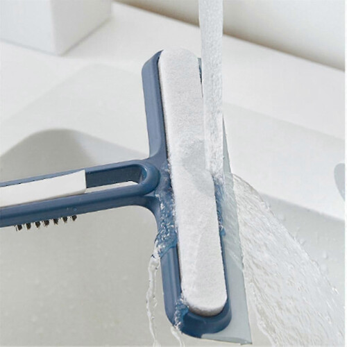 Blue 4-in-1 Double-Sided Glass Cleaning Brushes, 2 Pack 2