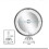 LED Cosmetic Mirror 10x Magnification, 360 Swivel, Illuminated 2