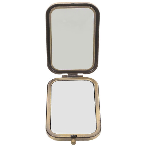 10x6x2cm Small Compact Double Sided Cosmetic Mirror, Portable Travel Mirror, Multi Colored, 1Pcs 1