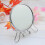 Makeup Mirror 4 Inch - Double Sided Magnifying Stand Mirror, 360 Rotation Shaving Mirror 3