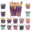 Assorted Color 14x0.5cm 15Pcs Makeup Brush Set Plastic Handle Gift for Girlfriend 4