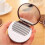 Cute Cookie Shaped Mirror, Makeup Chocolate Comb Pocket Mirror, Standable, 4pcs 4