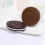Cute Cookie Shaped Mirror, Makeup Chocolate Comb Pocket Mirror, Standable, 4pcs 5