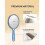 Hand Mirror, Double-Sided 1x/3x Magnifying Handheld Mirror with Handle, Set of 3 (Assorted Colors) 3